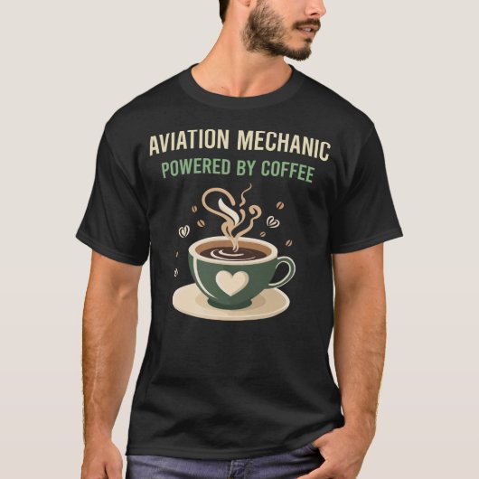 コーヒー航空整備士 Tシャツ (正面)
