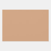 コーヒー色の包装紙 ラッピングペーパーシート (正面)