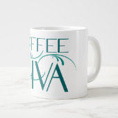 コーヒー花型女性歌手のジャンボマグ ジャンボコーヒーマグカップ (正面右)