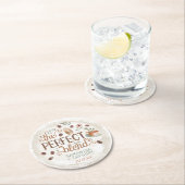 コーヒー花嫁のウェディングシャワー|完全なブレンド ラウンドペーパーコースター (インサイチュ)