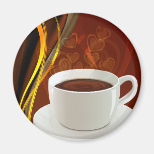 コーヒー芸術のカフェ マグネット