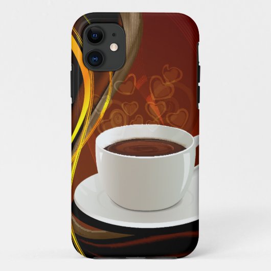コーヒー芸術のカフェ Case-Mate iPhoneケース (裏面)