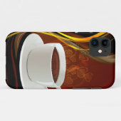 コーヒー芸術のカフェ Case-Mate iPhoneケース (裏面(横))