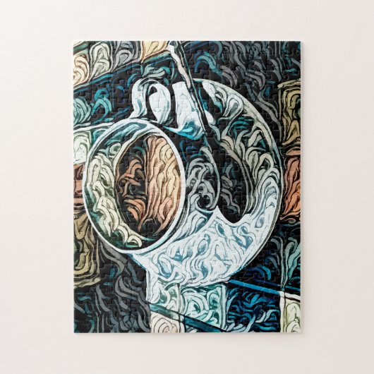 コーヒー芸術的テーマスチル絵画ライフ ジグソーパズル (縦)