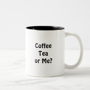 コーヒー茶または私か。 ツートーンマグカップ