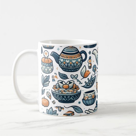 コーヒー茶愛好家 コーヒーマグカップ (左)