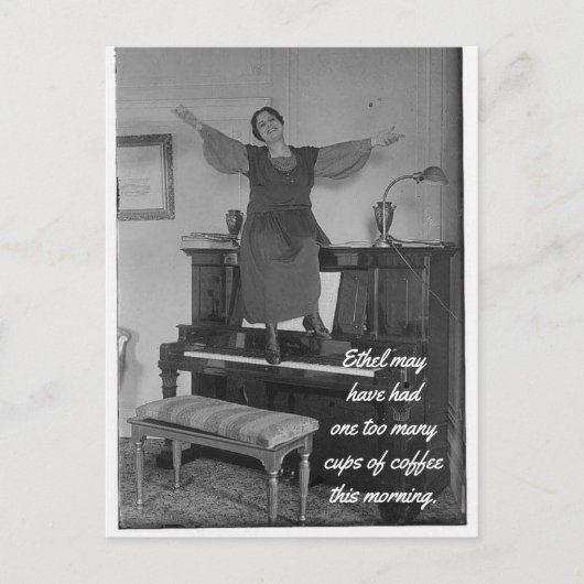 コーヒー葉書のカップ1 ポストカード (正面)