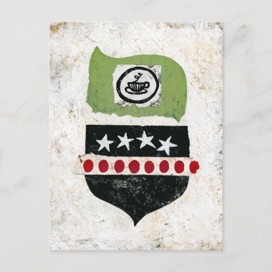 コーヒー葉書を探して ポストカード (正面)