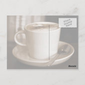 コーヒー葉書カップ ポストカード (裏面)