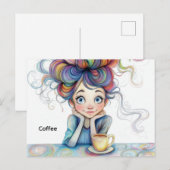 コーヒー葉書 ポストカード (正面/裏面)