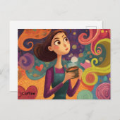 コーヒー葉書 ポストカード (正面/裏面)