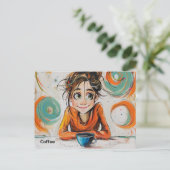 コーヒー葉書 ポストカード (スタンド正面)