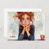 コーヒー葉書 ポストカード (正面/裏面)