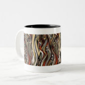 、コーヒー蒸気coffeesteamfabric、即刻のHumanJ… ツートーンマグカップ (正面左)