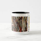 、コーヒー蒸気coffeesteamfabric、即刻のHumanJ… ツートーンマグカップ (中央)