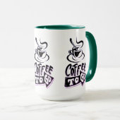 コーヒー行くコンボマグカップ – カスタムセラミックカップ | フリー マグカップ (正面右)