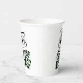 コーヒー行く紙カップ – 8ozカスタムパーティーカップ 紙コップ (右)