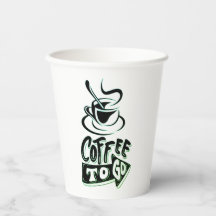 コーヒー行く紙カップ – 8ozカスタムパーティーカップ