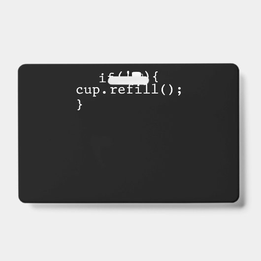 コーヒー補充 スマートコーディング ソフトウェアエンジニア バッジ (正面)