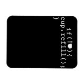 コーヒー補充 スマート コーディング ソフトウェア エンジニア マグネット (横)