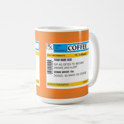 コーヒー規定のマグ コーヒーマグカップ (正面右)