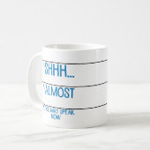 コーヒー計量カップ: 襲います今話すことができます コーヒーマグカップ (正面左)