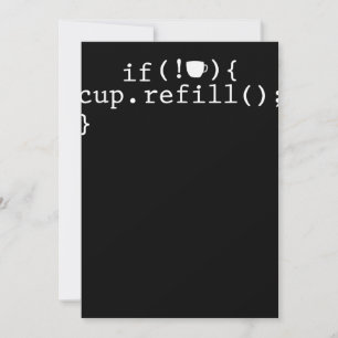コーヒー詰め替えコ頭が切れるードソフトウェア技術者 サンキューカード