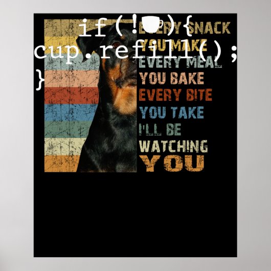 コーヒー詰め替えコ頭が切れるードソフトウェア技術者 ポスター (正面)