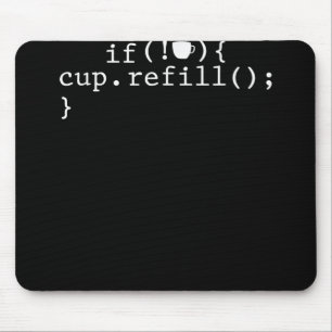 コーヒー詰め替えコ頭が切れるードソフトウェア技術者 マウスパッド