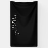 コーヒー詰め替えコ頭が切れるードソフトウェア技術者 横断幕 (縦)