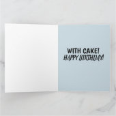 コーヒー誕生日グリーティングカード カード (内部)