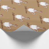 コーヒー誕生日ホリデーギフトラッピング紙 ラッピングペーパー (角)