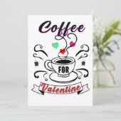 コーヒー誕生日ポスター 招待状 (スタンド正面)