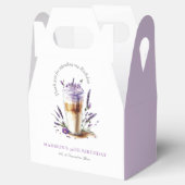 コーヒー誕生日ラテおもしろいパーソナライズされたありがとう フェイバーボックス (オープン)