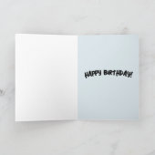 コーヒー誕生日愛するラテグリーティングカード サンキューカード (内部)