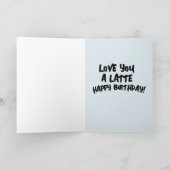 コーヒー誕生日愛YOUグリーティングカード サンキューカード (内部)