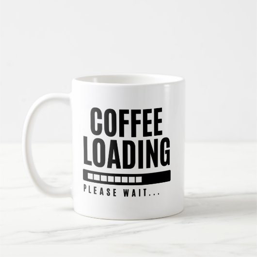 コーヒー読み込み中 お待ちください コーヒーマグカップ (左)
