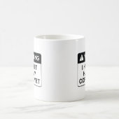 コーヒー警告豆 コーヒーマグカップ (中央)