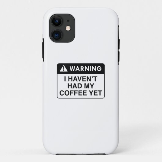 コーヒー警告豆 Case-Mate iPhoneケース (裏面)