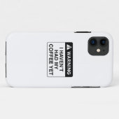 コーヒー警告豆 Case-Mate iPhoneケース (裏面(横))