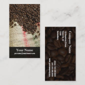 コーヒー豆およびキャンバス袋 名刺 (正面/裏面)