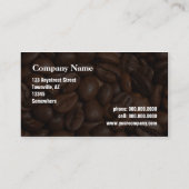 コーヒー豆およびキャンバス袋 名刺 (裏面)