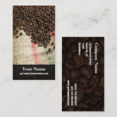 コーヒー豆およびキャンバス袋 名刺 (正面/裏面)