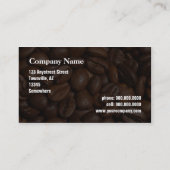 コーヒー豆およびキャンバス袋 名刺 (裏面)