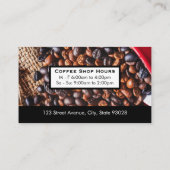 コーヒー豆こぼれ |マグカップ 名刺 (裏面)