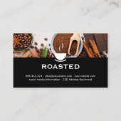 コーヒー豆とアクセサリー 名刺 (正面)