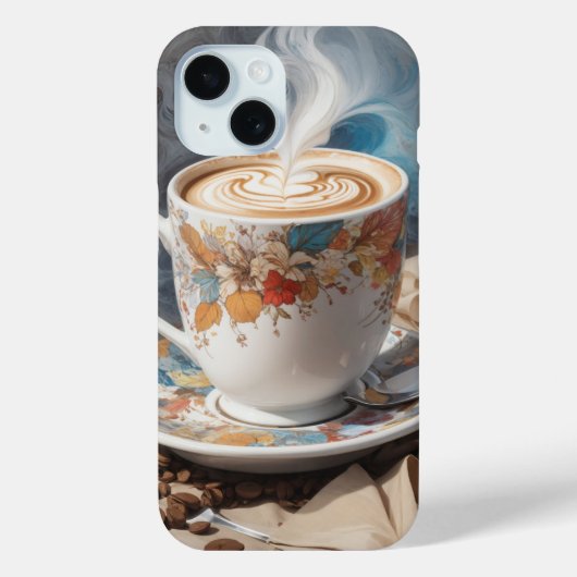 コーヒー豆とカプチーノ Case-Mate iPhoneケース (裏面)