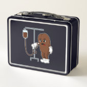 コーヒー豆とコーヒーポット メタルランチボックス (裏面)