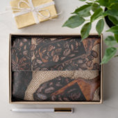 コーヒー豆とチョコレートデコペティッシュペーパー 薄葉紙 (ギフト)