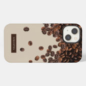 コーヒー豆のカスタムネーム iPhoneケース (裏面横)